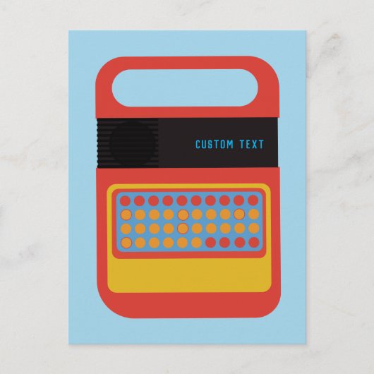  spreken en spelling elektronische speelgoed op ma briefkaart (Voorkant)