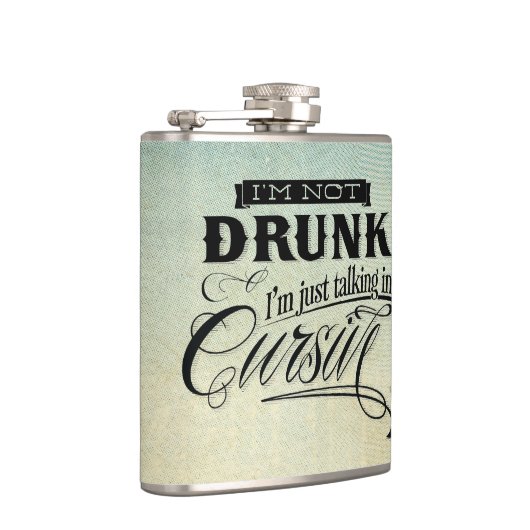 Spreken in cursief heupfles (Rechts)