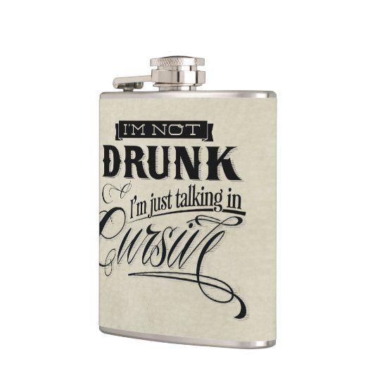 Spreken in cursief heupfles (Links)