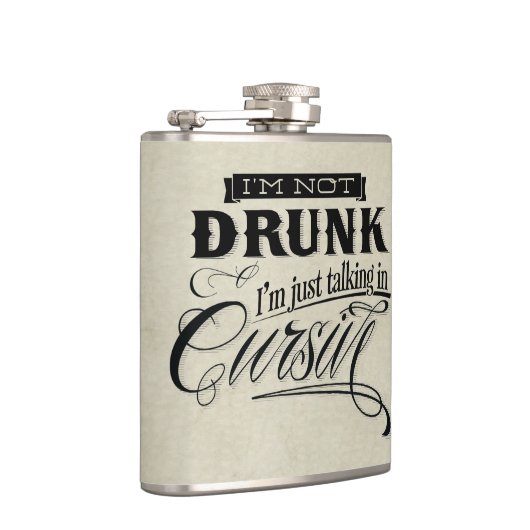 Spreken in cursief heupfles (Rechts)