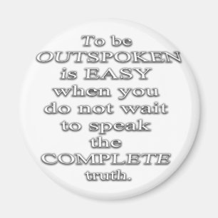 Spreken is gemakkelijk..  (Citaat) Magneet