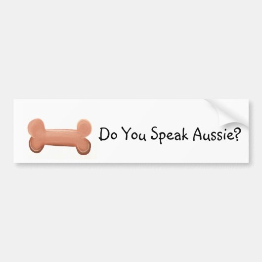 Spreken jullie Aussie? Bumpersticker (Voorkant)