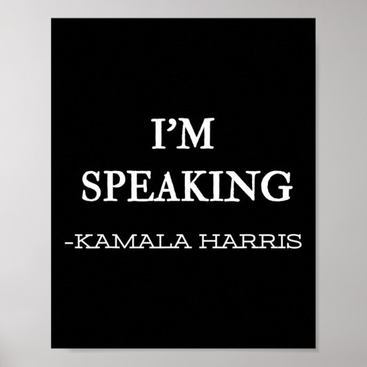 Spreken Kamala Harris 4 Poster (Voorkant)