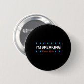 Spreken Kamala Harris Ronde Button 5,7 Cm (Voorkant /achterkant)