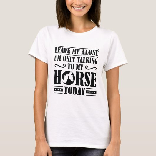 Spreken Met Mijn Paard T-shirt (Voorkant)