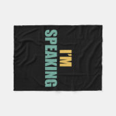 Spreken ontwerp Kamala Harris Debat Quote Fleece Deken (Voorkant (Horizontaal))