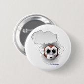 Spreken van aap ronde button 5,7 cm (Voorkant /achterkant)