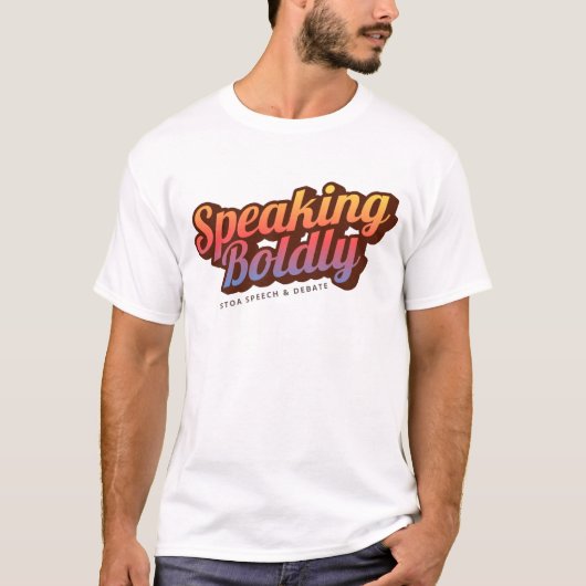 Spreken van Boldly Sunset T-shirt (Voorkant)