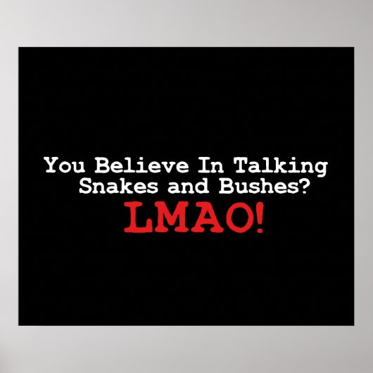 Spreken van slangen en Struiken Poster (Voorkant)