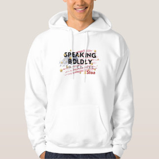 Spreken vrijmoedig vlag hoodie