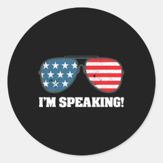 Sprekend Shirt Vrouwen Kamala Harris 2 Ronde Sticker