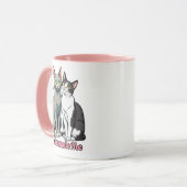 Sprekend Stout Kat Koppel  Mok (Voorkant links)