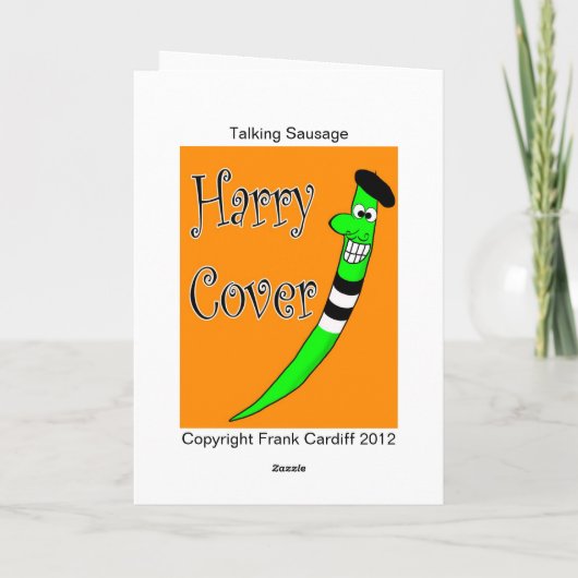 Sprekende Worst Kaart (Achterkant)