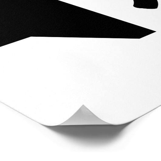 Sprekerpictogram Poster (Hoek)