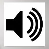 Sprekerpictogram Poster (Voorkant)