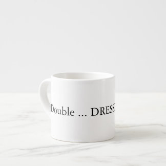 Spresso met dubbele afvoer met water bedankt espresso kop