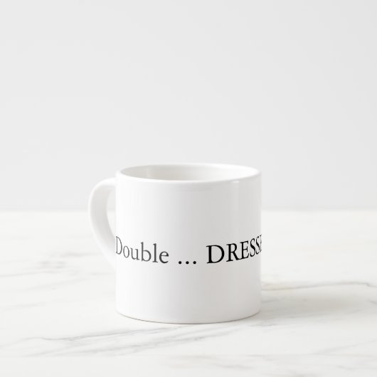 Spresso met dubbele afvoer met water bedankt espresso kop (Links)