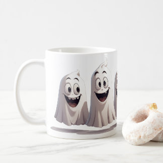 Spreukeloze Geest Trio Samen Voor Halloween Plezie Koffiemok