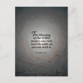 Spreuken 10:22 briefkaart (Voorkant)