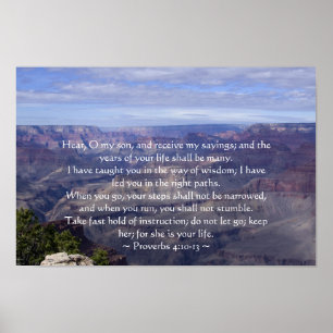 Spreuken 14:10-13 Poster