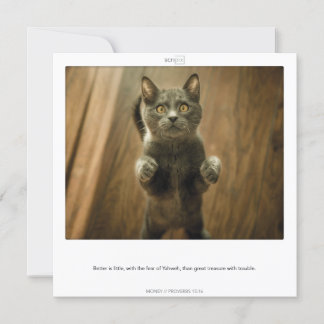 Spreuken 15:16 GELD SCRIPIX-kaart Kaart