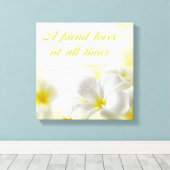 Spreuken 17:17 | Bijbelvers citaat Canvas Afdruk (Insitu (Houten vloer))