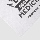 Spreuken 17:22 'Een vrolijk hart' Inspirerend vers Tissuepapier (Detail)