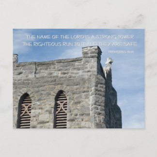 Spreuken 18:10 Naam van de Heer een sterke toren Briefkaart