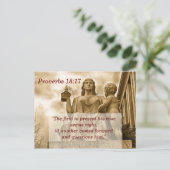 Spreuken 18 17 Geheugen van de Schrift Kaart (Staand voorkant)