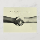 Spreuken 18:24 Vriendschap Briefkaart (Voorkant)