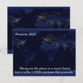 Spreuken 19 21 Plannen Schriftgeheugen Kaart (Voorkant / Achterkant)