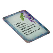 Spreuken 19:8 NKJV Christelijk Inspirerend Magneet (Rechterzijde)