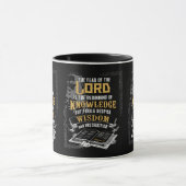 Spreuken 1:7 KJV Bijbelvers tweetonig Mok (Midden)
