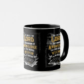 Spreuken 1:7 KJV Bijbelvers tweetonig Mok (Voorkant rechts)