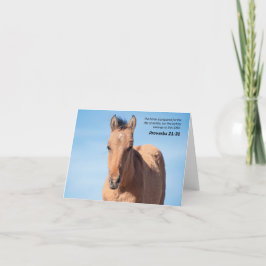 Spreuken 21:31 Wilde paarden Bijbel Bedankkaart