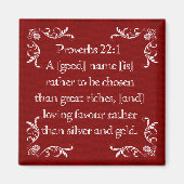 SPREUKEN 22:1 MAGNEET (Voorkant)