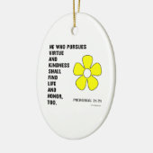 Spreuken 22:21 Deugd Keramisch Ornament (Links)