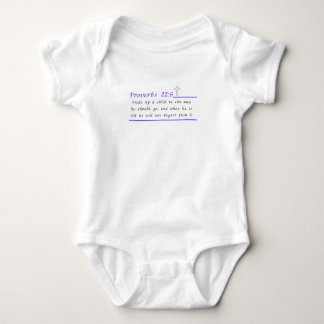 Spreuken 22:6 Christelijke Baby Bodysuit uit één s