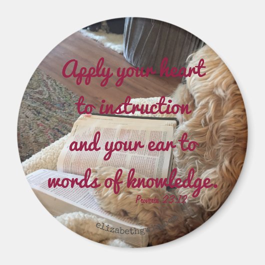 Spreuken 23:12 magneet (Voorkant)