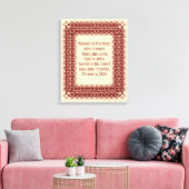 Spreuken 28:14 Bijbel Schrift 2 Versierd Canvas Afdruk (Insitu (Woonkamer))