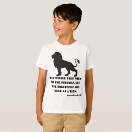 Spreuken 28:1 Bijbel Verse Quote KJV Jongens T-shirt