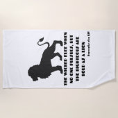 Spreuken 28:1 Bijbel Verse Quote KJV Strandlaken (Voorkant)