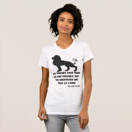 Spreuken 28:1 Bijbel Verse Quote KJV Vrouwen T-shirt
