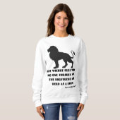 Spreuken 28:1 Bijbel Verse Quote KJV Vrouwen Trui (Voorkant volledig)