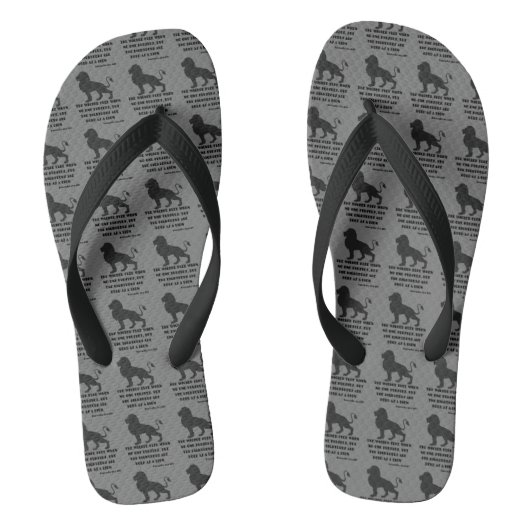 Spreuken 28:1 Bijbelvers citaat GB All-Over Unisek Teenslippers (Voetbed)