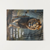 Spreuken 28:1 Rechtvaardigen in de Bijbel zijn zo  Wandkleed (Voorkant (horizontaal))