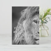 Spreuken 28:1 Rechtvaardigen zijn stoutmoedig als  (Staand voorkant)