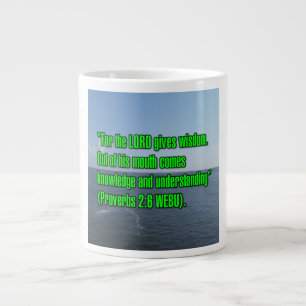 Spreuken 2:6 WEBU Mug Grote Koffiekop