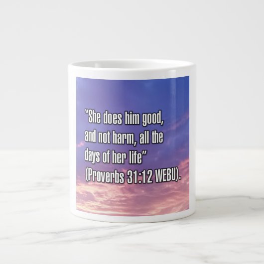 Spreuken 31:12 WEBU Mok (Voorkant)