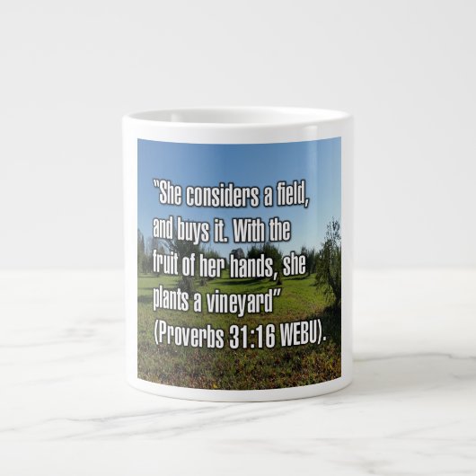 Spreuken 31:16 WEBU Mok (Voorkant)
